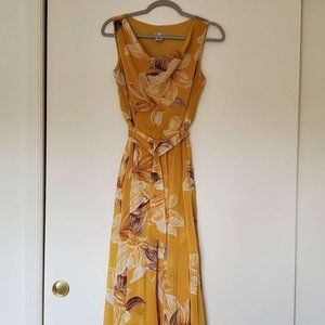 Alexa B Nites Yellow Maxi Dress